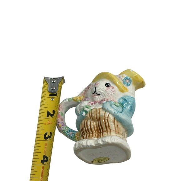 Mercuries Bunnies Creamer & Sugar 1994 Tea Party Childs Easter Decor Vintage - Picture 10 of 16